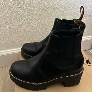 Doc Marten Rometty Black Leather Chelsea Boots